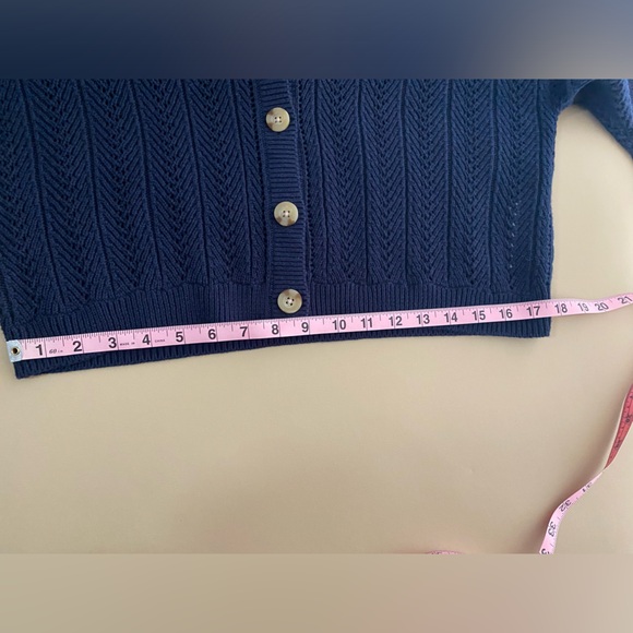 NWT- Hollister navy blue crop sweater - Picture 10 of 13